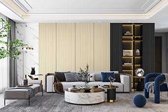 富顺轻奢风格-客厅