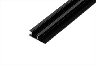 富顺航空纤维墙咔铝合金带灯中条（哑黑氧化）