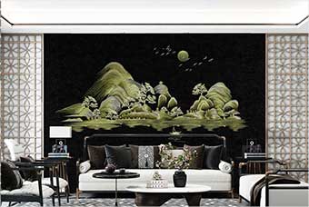 富顺森佰汇航空纤维墙咔（湖光山色）